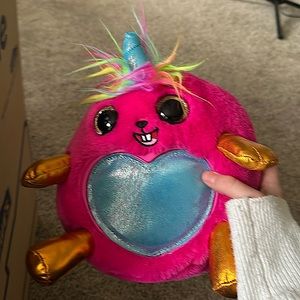 RAINBOCORNS Sequin Surprise Bunnycorn (Pink) Plush in Mystery Egg by Zuru new.